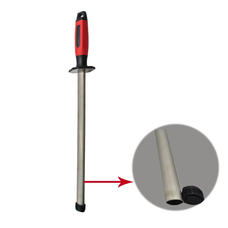 SATC 12-Inch Professional Steel Knife Sharpening Rod Diamond and Ceramic Tool for Home and Kitchen for Master Chefs