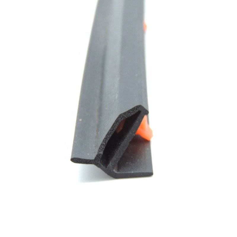 Car window glass run flocked weather rubber seal strip/car window rubber