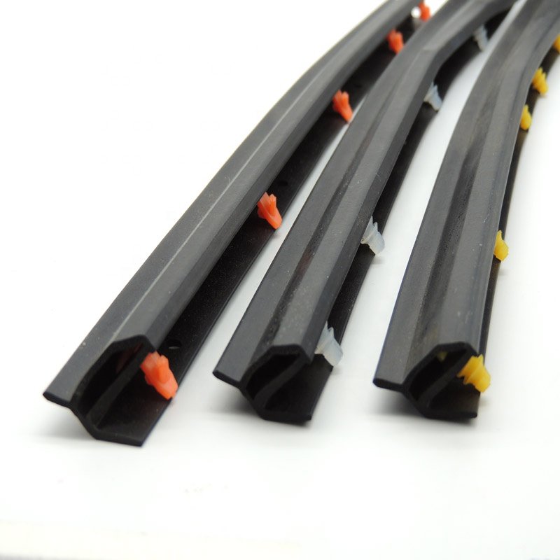 Car window glass run flocked weather rubber seal strip/car window rubber