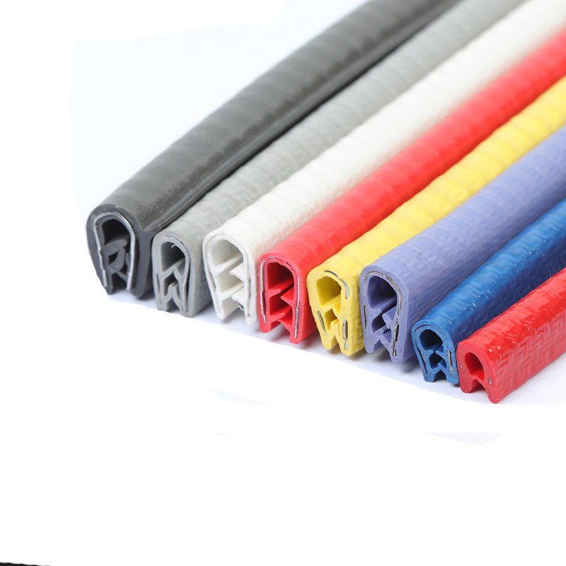 Anti-collision Rubber Strips Sheet Edge Protection Rubber Strip U-shaped Seal With Built-in Steel Strip