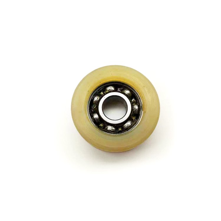 60mm Polyurethane Rubber Roller Pu Rubber Coated Roller Bearings