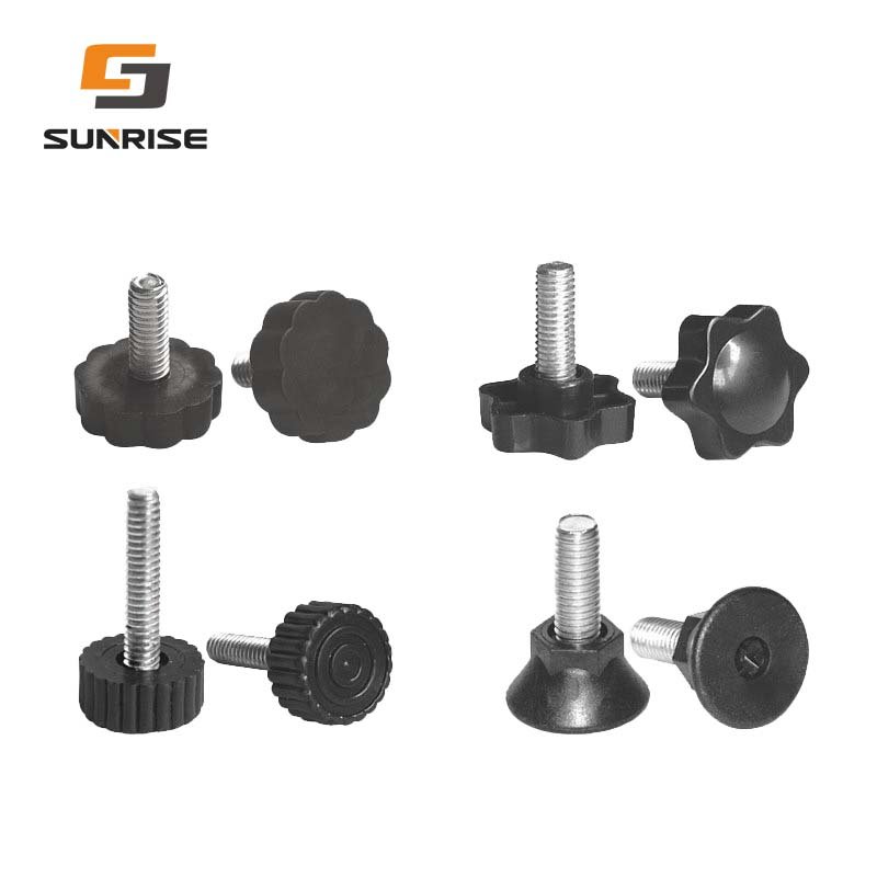 small Adjust 6cm 8cm plum blossom swivel chair furniture hardware plastic accessories rectangular plug nut screw adjustable foot