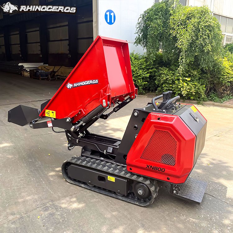 Crawler Mini Dumper Sale 800kg China Rhinoceros XN800 Factory Price with Kubota Diesel Engine EPA CE