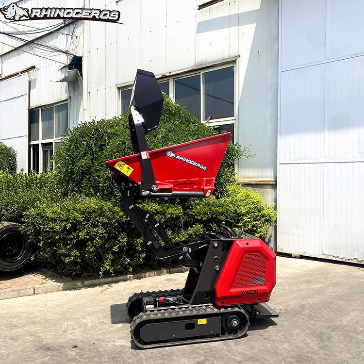Crawler Mini Dumper Sale 800kg China Rhinoceros XN800 Factory Price with Kubota Diesel Engine EPA CE