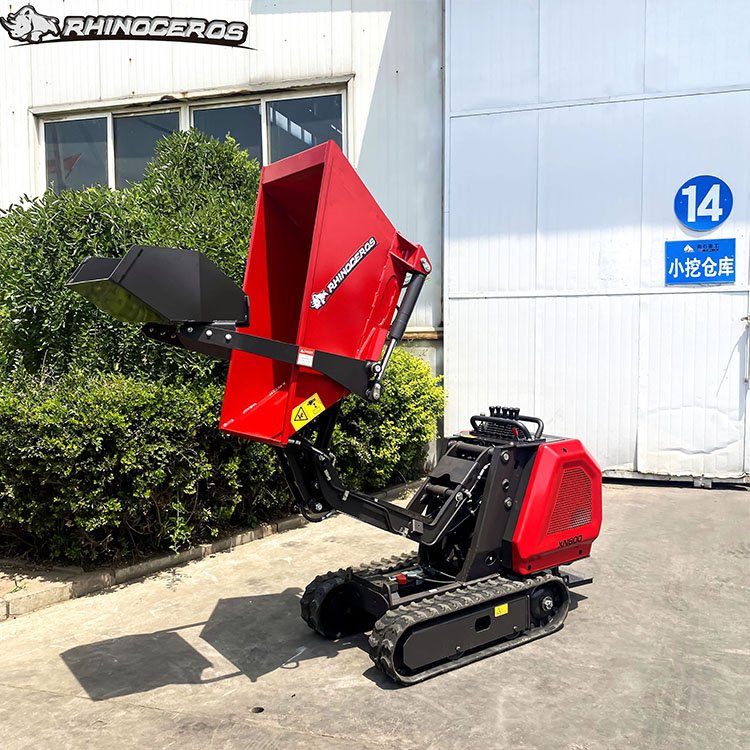 Crawler Mini Dumper Sale 800kg China Rhinoceros XN800 Factory Price with Kubota Diesel Engine EPA CE