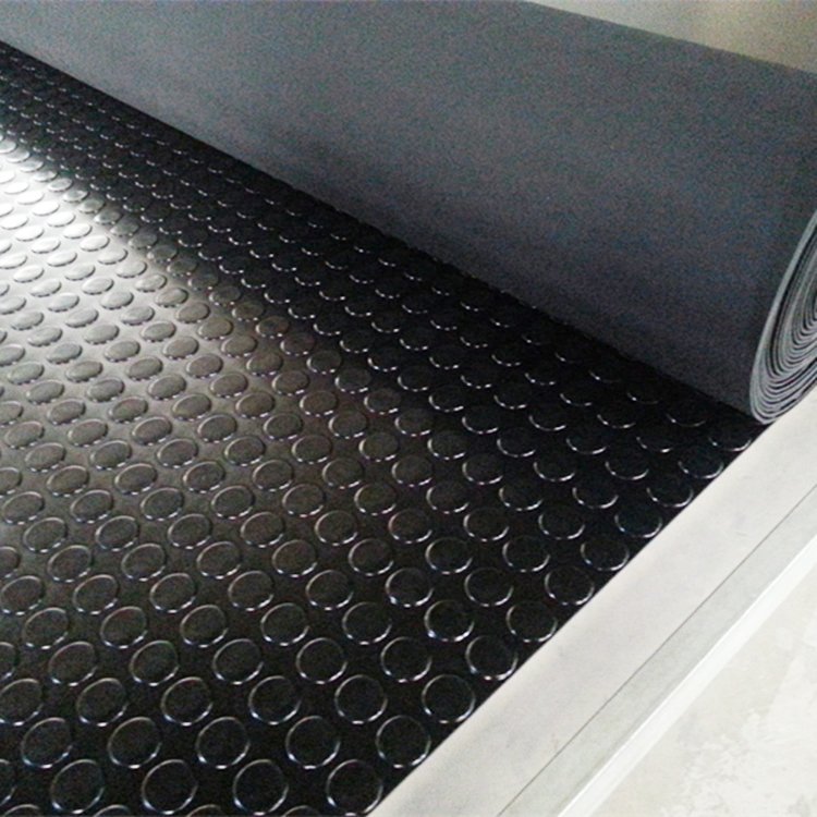 Coin Patterned Anti Slip Rubber Sheet Van Bed