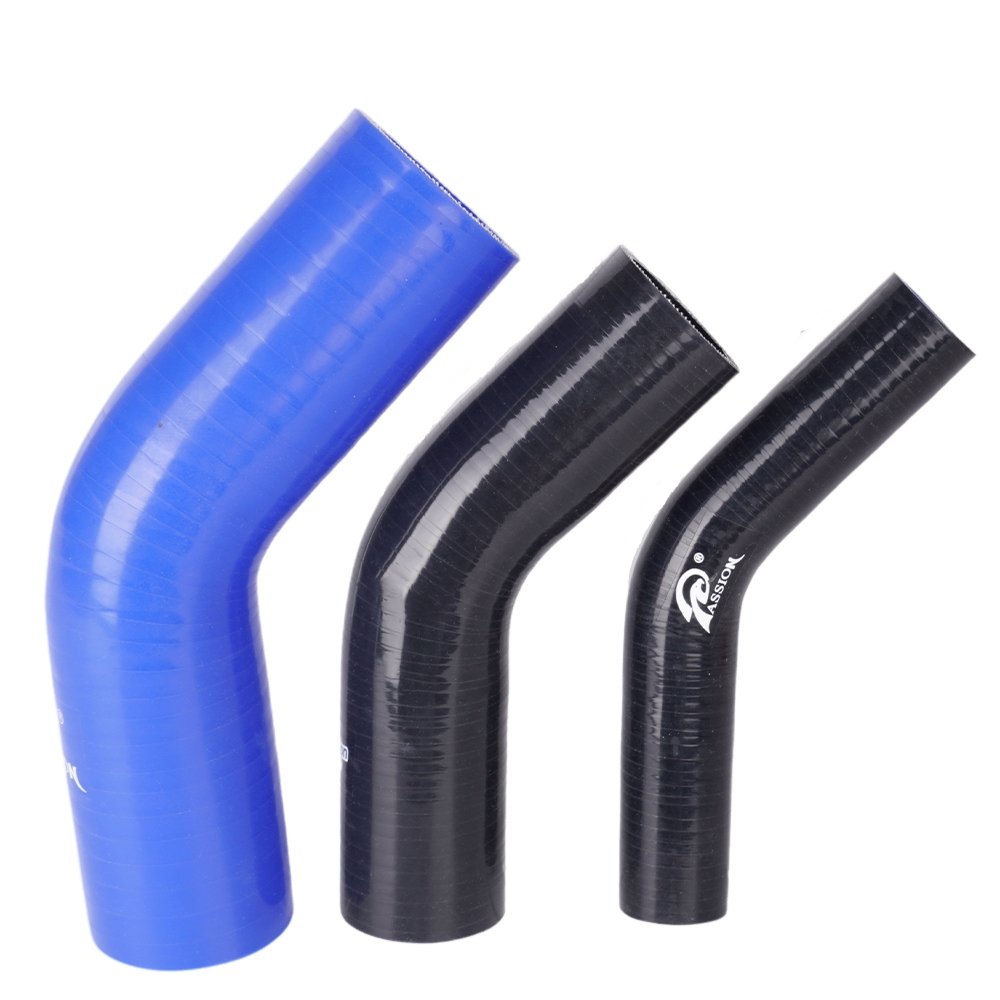 Custom High-performance 45-degree Automotive air intake Flexible High-temp Reinforced Turbocharger silicone hose