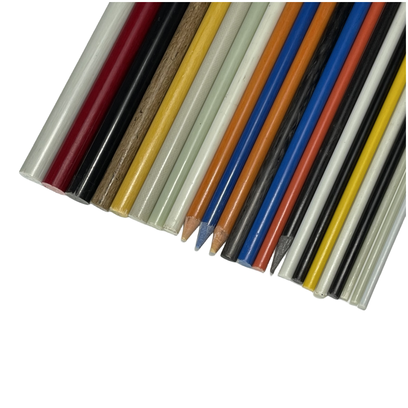 GRP Light weight fibra de vidrio stick banderas street lighting pole curved fiberglass rod