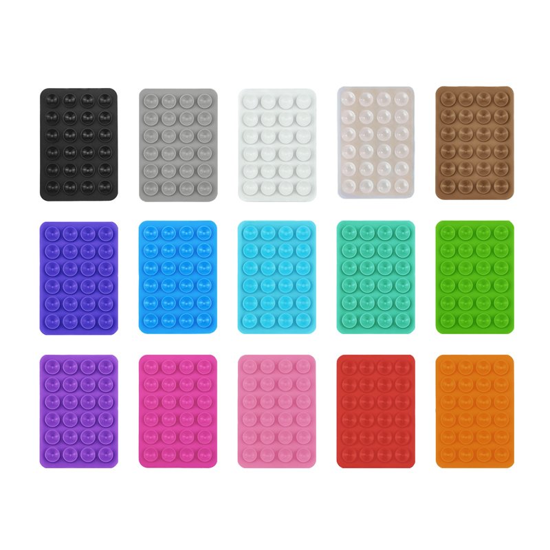 Rubber Suction Phone Case Adhesive Mount Compatible for iPhone for Android Cellphone Cases Anti-Slip Suction Phone Case