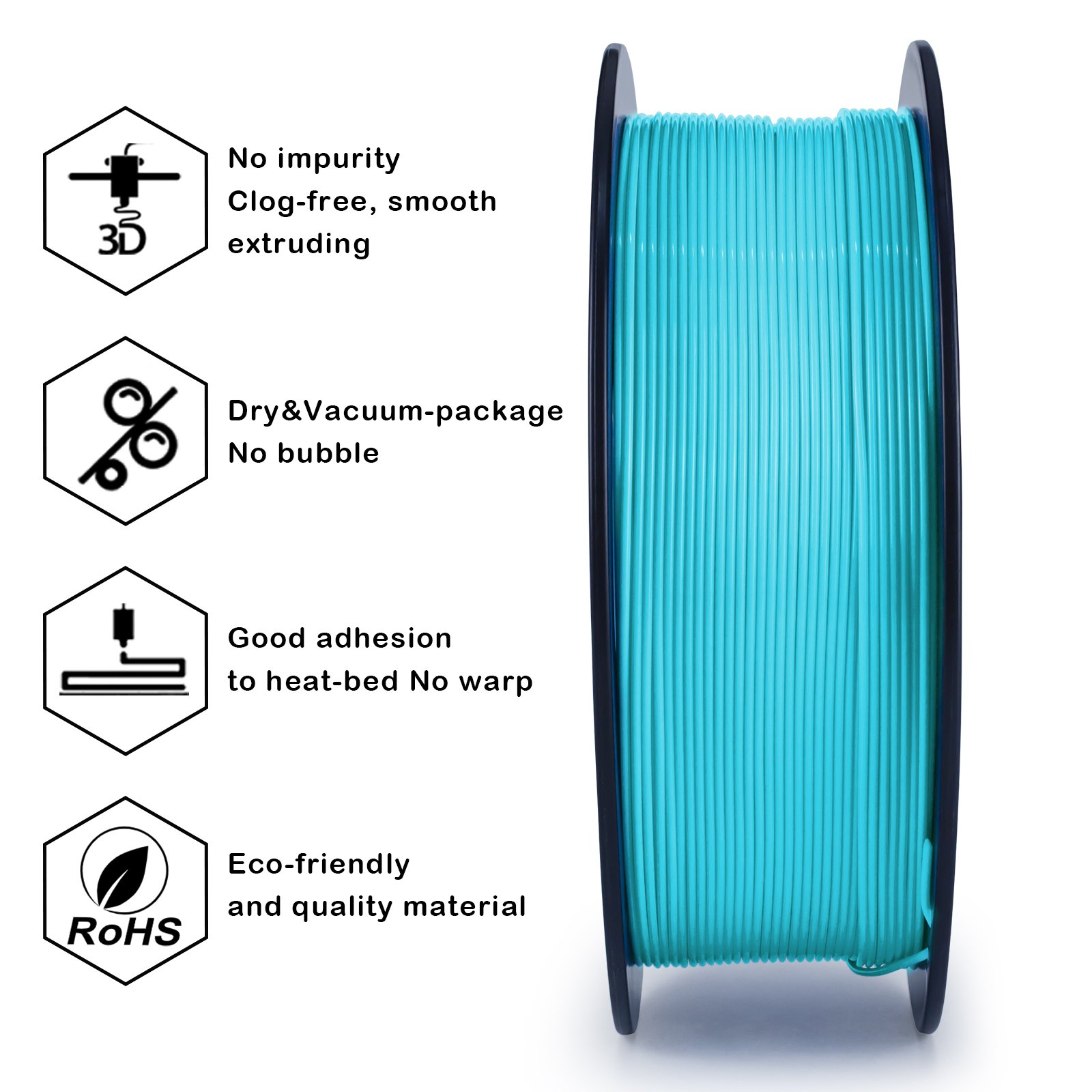 Oem/odm ZIRO 3d Printing Filament 1.75mm/2.85mm/1kg/3kg Petg/tpu/silk/plus Pla 3d Printer Filament Plastic Rods