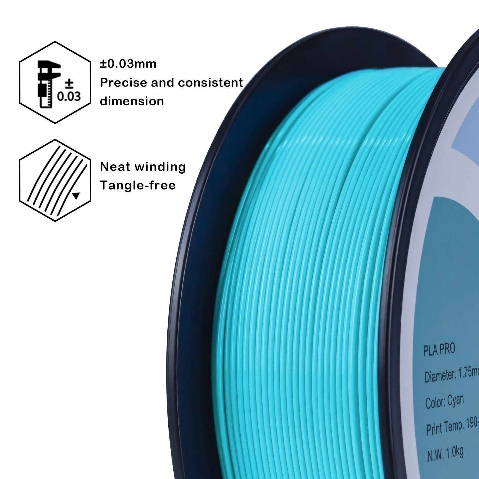 Oem/odm ZIRO 3d Printing Filament 1.75mm/2.85mm/1kg/3kg Petg/tpu/silk/plus Pla 3d Printer Filament Plastic Rods