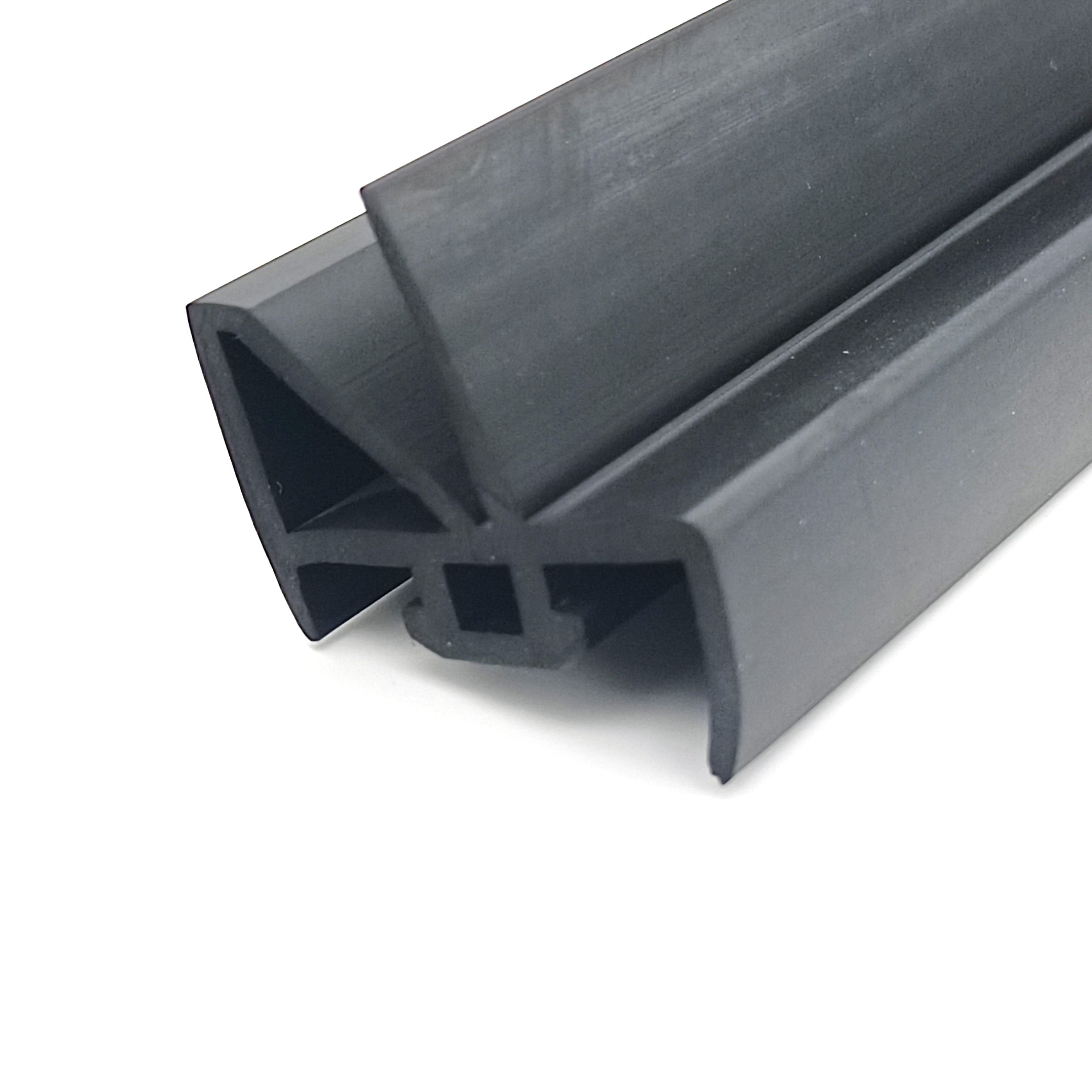 glass rubber weather strip profile rubber u profile hard machine extrusion rubber