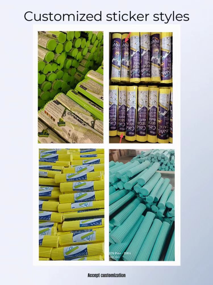 Customized 27cm 33cm 38cm sponge mop head cleaning high water absorption PVA mop head mop replacement household items