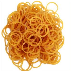 High Quality Household Rubber bands Transparent yellow Rubber Band