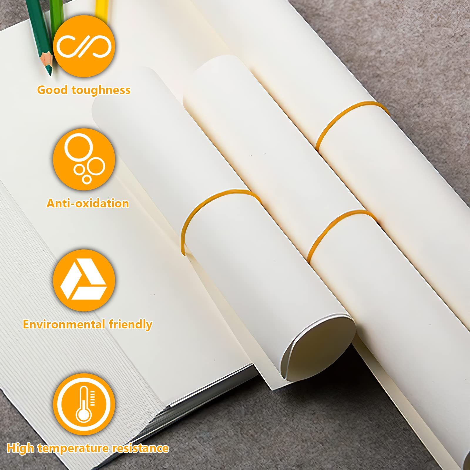 High Quality Household Rubber bands Transparent yellow Rubber Band