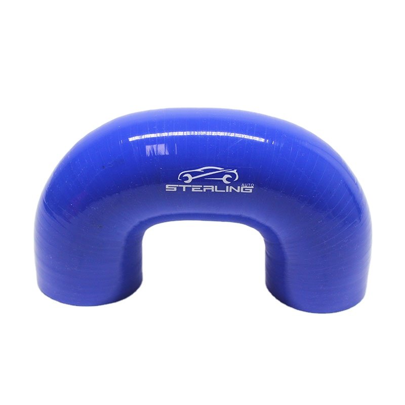 Customized Size and Color 1.5 Inch 180 Degree Heat Resistant Silicone Rubber Hose Tube Cutting and Moulding Services Available