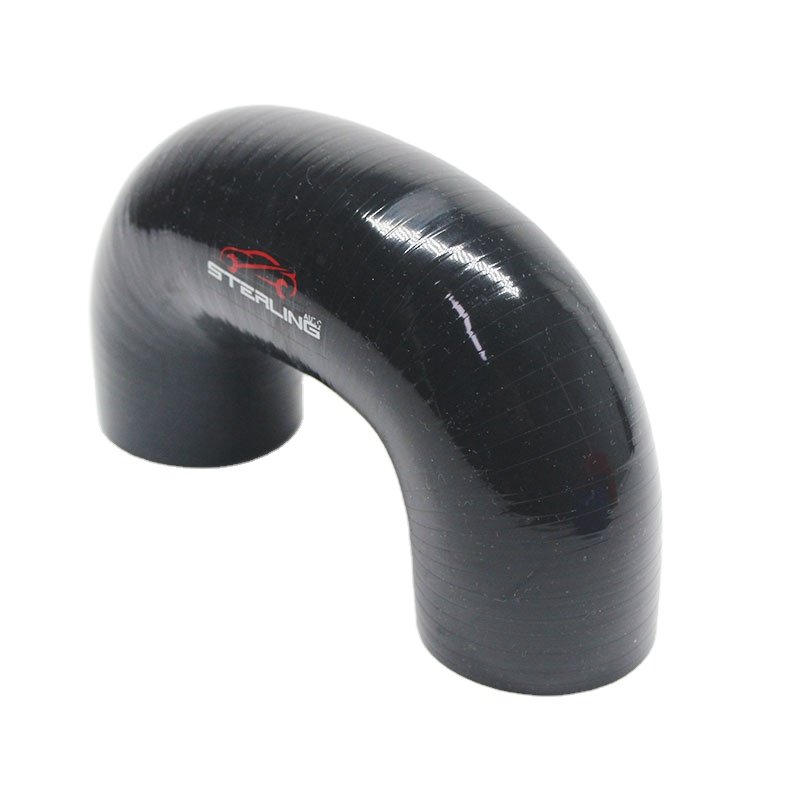 Customized Size and Color 1.5 Inch 180 Degree Heat Resistant Silicone Rubber Hose Tube Cutting and Moulding Services Available