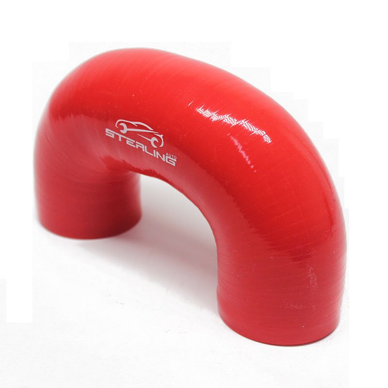 Customized Size and Color 1.5 Inch 180 Degree Heat Resistant Silicone Rubber Hose Tube Cutting and Moulding Services Available