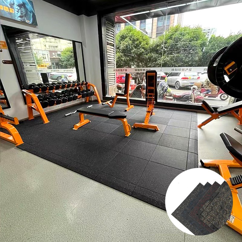 wholesale Gym Mat Rubber Flooring Interlock mat Roll Cutting Service colorful sports entertainment Available Gym Mat