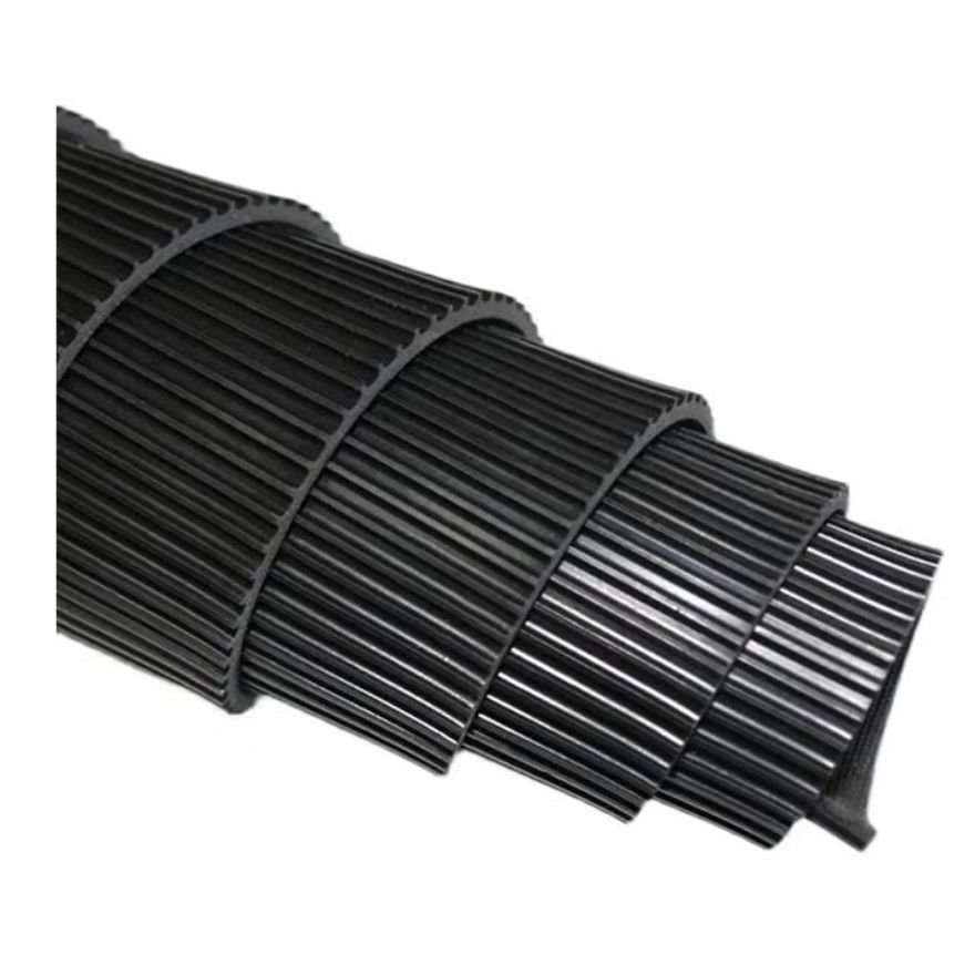 3mm-6mm Black Color Fine Ribber Pattern Rubber Mats Floor Sheet for Car