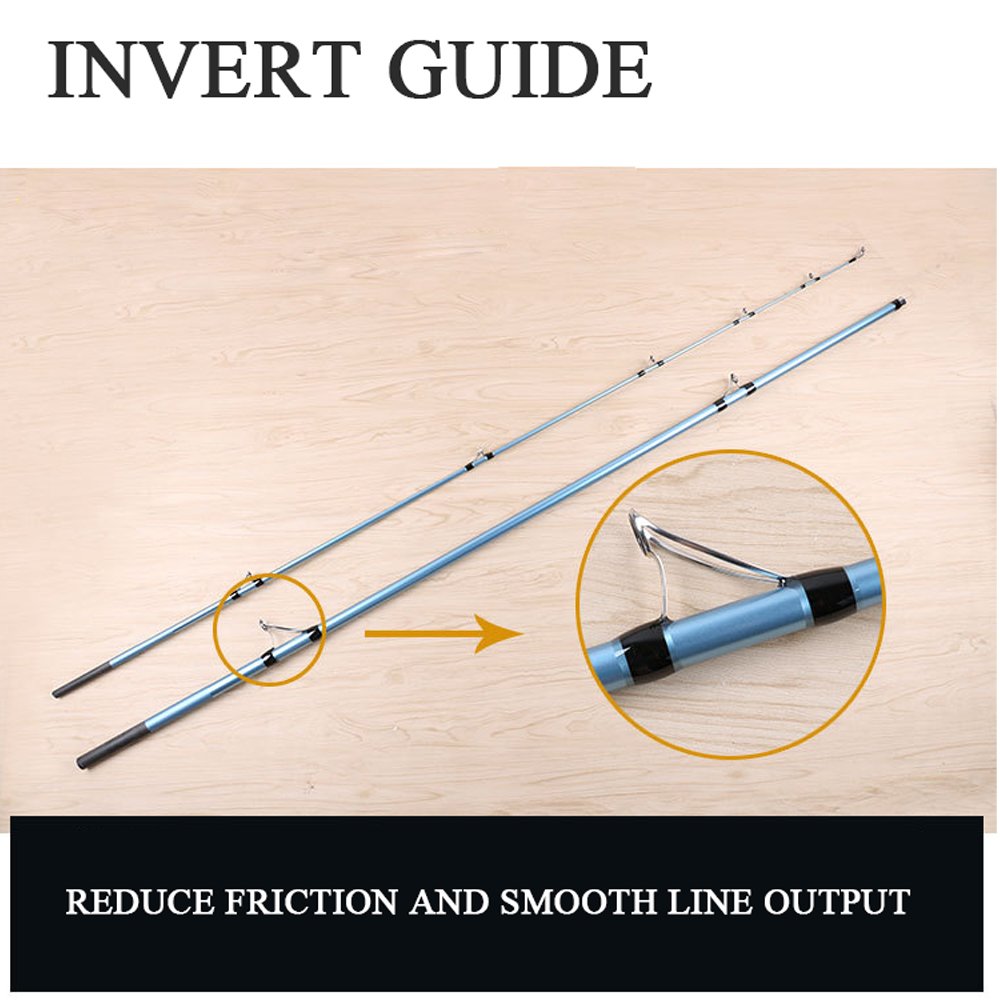 Customized 4.2m 4.5m fishing pole High quality wholesale 3 Sections Rod Carbon Solid Tip Surf fishing Rods for SEAWATER