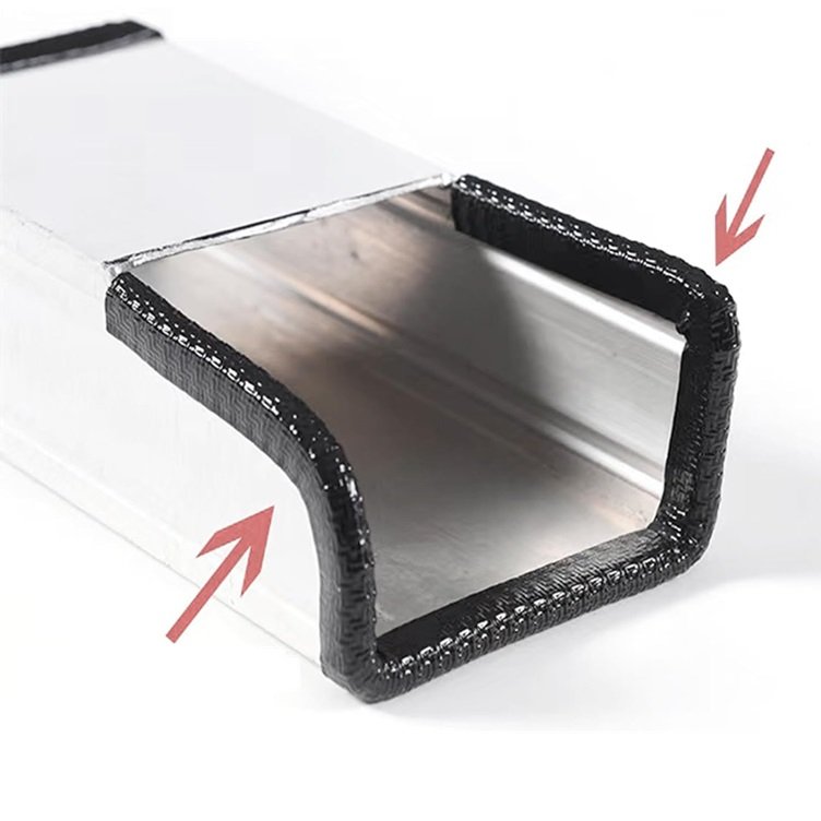 Colorful pvc plastic built-in metal u shape anti-collision seal equipment edge trim strip