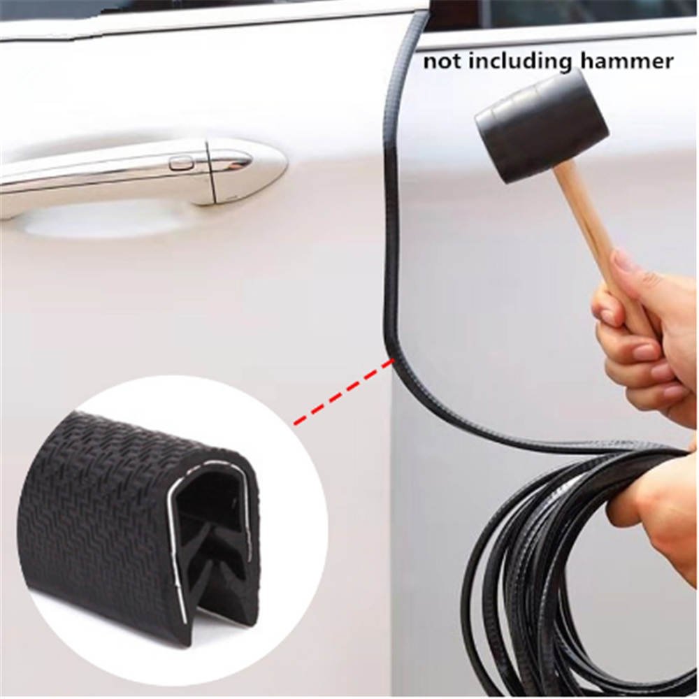 Colorful pvc plastic built-in metal u shape anti-collision seal equipment edge trim strip