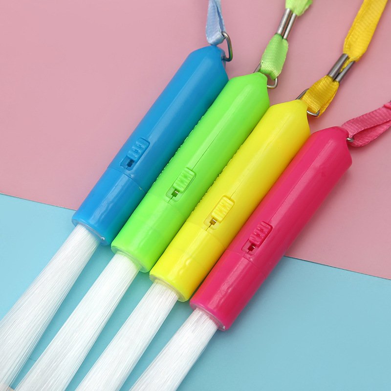 Glow Wands LED Light Up Rod Glow Wand Bulk Fiber Optic Wand with 3 Flashing Models Flashing Sticks for Kid Birthday Party Favors