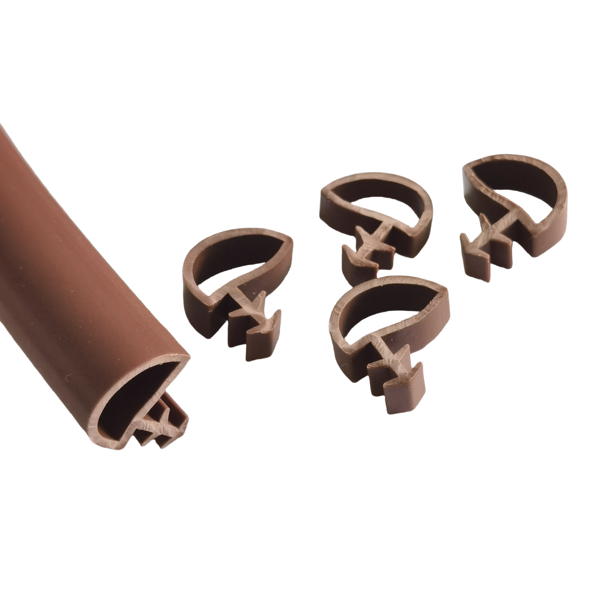 Brown Rubber Door Window Edge Seal Protector Strip