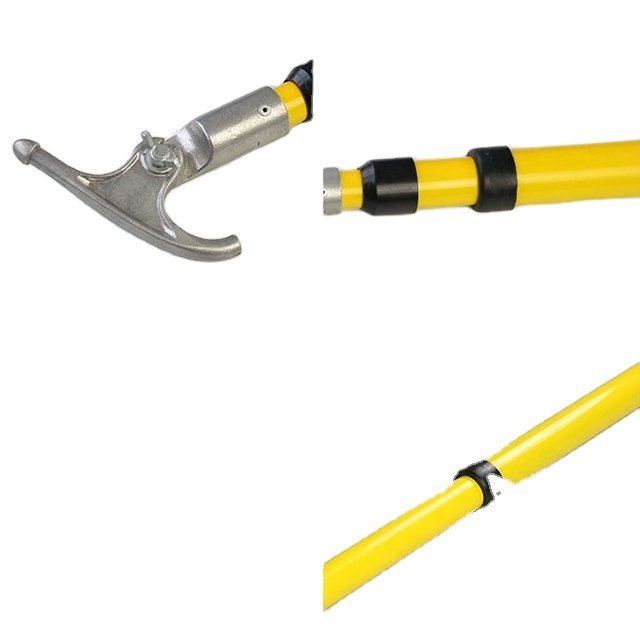 FRP Hand Tool 110kv 5m Long Telescopic Hot Stick