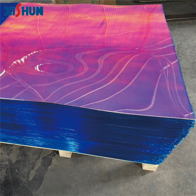 Supplier wholesale thick rainbow acrylic holographic dichroic iridescent acrylic sheet
