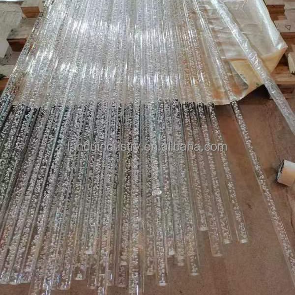 LANDU Diameter 2mm 5mm 10mm 20mm 30mm 50mm Recuangular Plastic Rod Acrylic Rod PMMA Bubble Rod