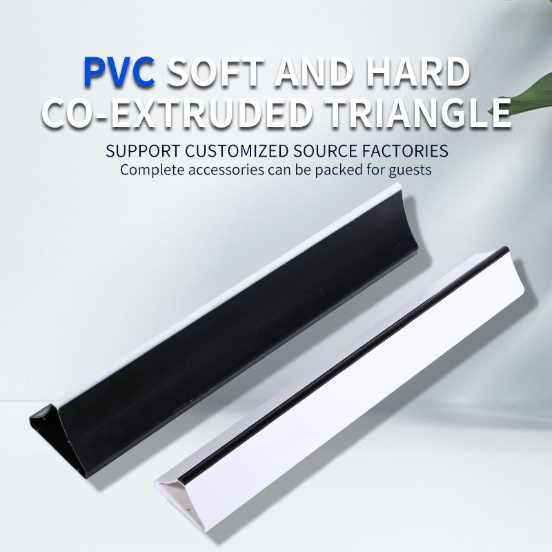Custom Chamfered Rounded Plastic Triangle Base Corner Protector Rubber Sealing Strip
