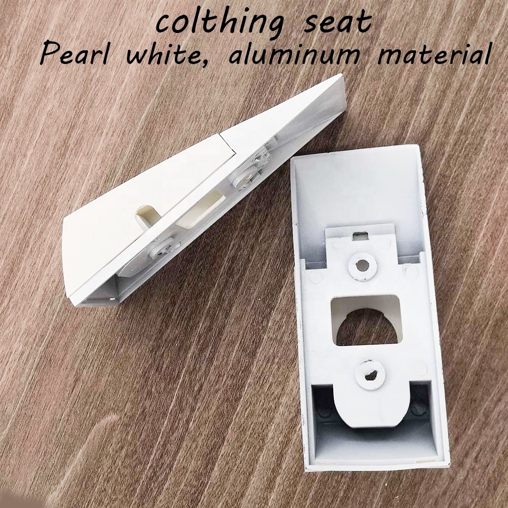 Wardrobe hardware accessories closet hanging rail tube pipe rod flange holder support bracket