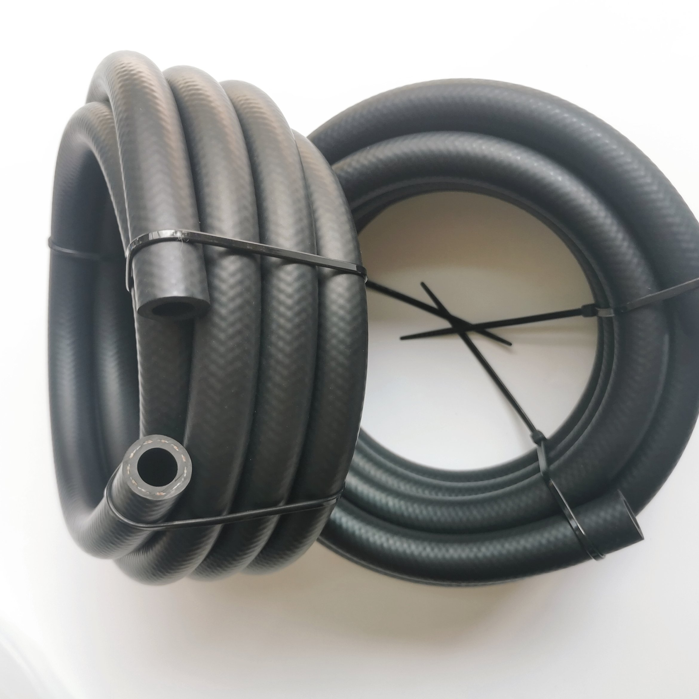 400 Series Automotive E85 An4 An6 An8 An10 An12 Nbr Cpe Rubber Black Braided Push Lock Push On Hose