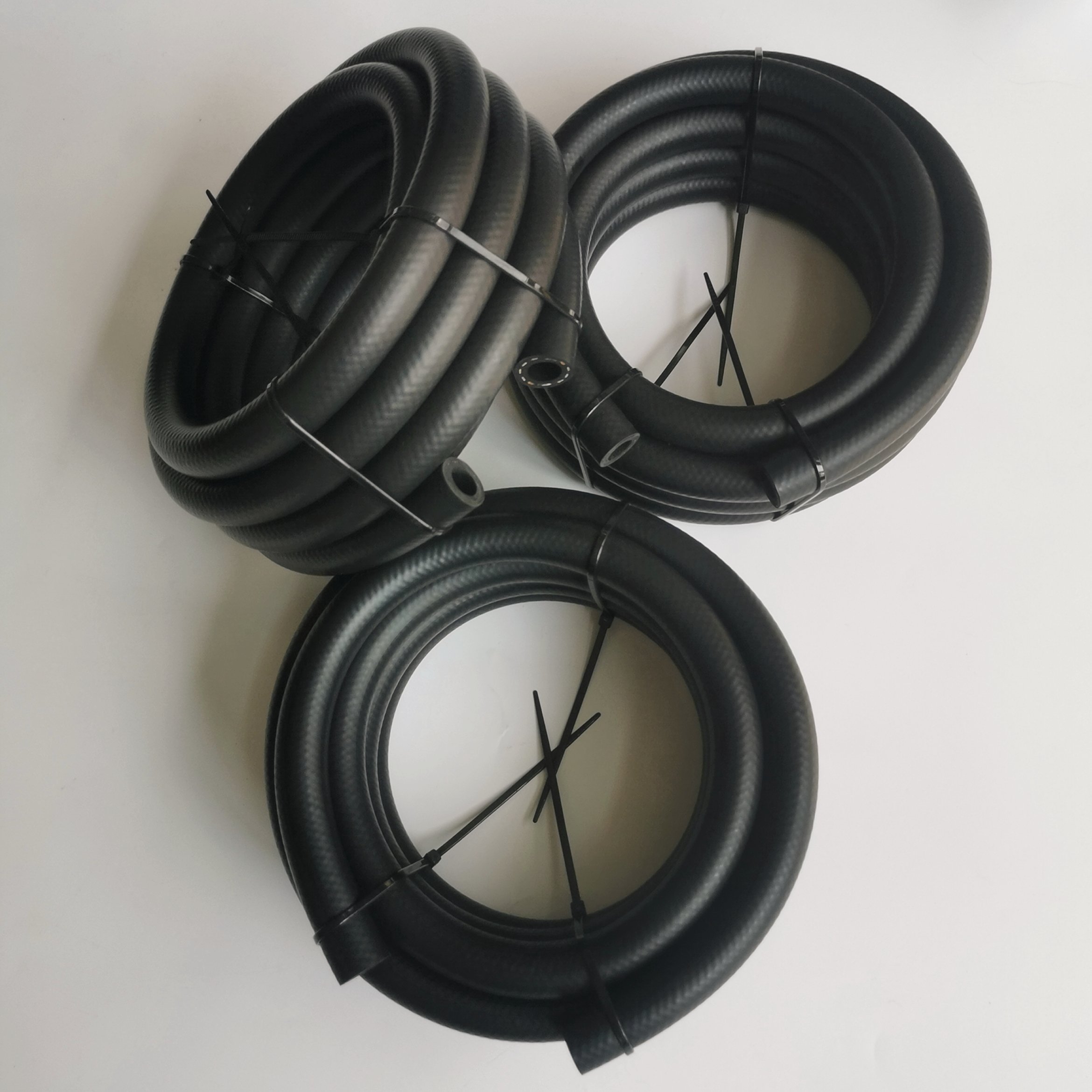 400 Series Automotive E85 An4 An6 An8 An10 An12 Nbr Cpe Rubber Black Braided Push Lock Push On Hose