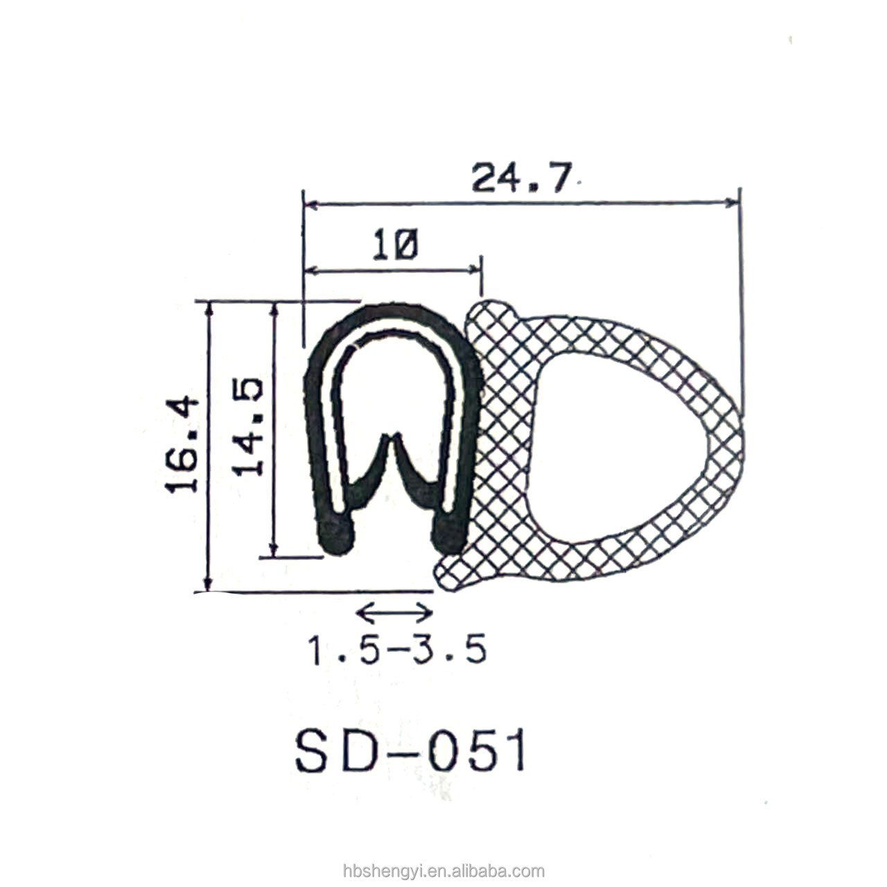 Customizable Automotive Rubber Door Seal Car Window Rubber Product
