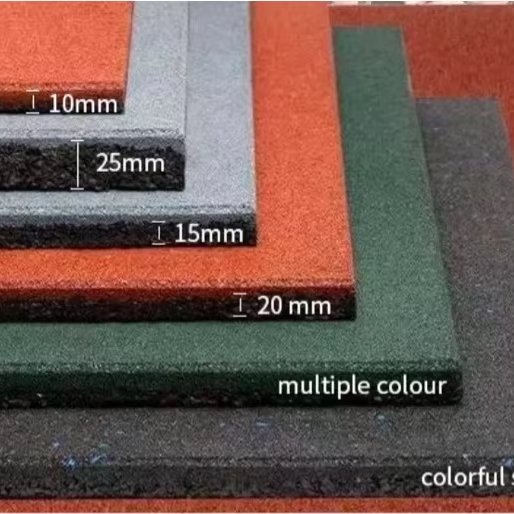 Shock Absorption High Density Colorful Outdoor Running Walkway Rubber Sheet School Playground EPDM Floor Mat