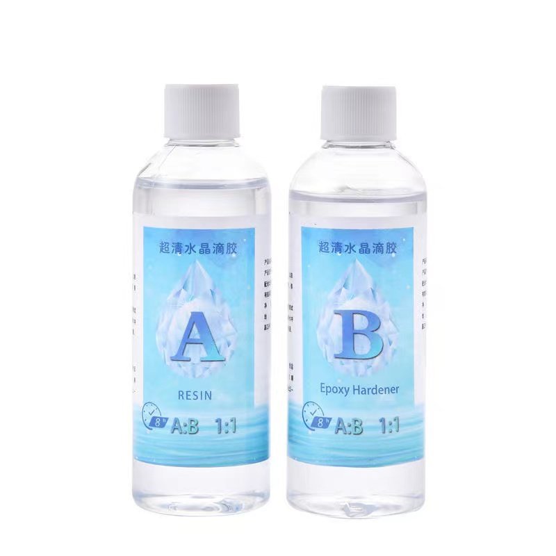 Crystal 1:1 epoxy resin transparent art jewelry craft coating crystal liquid crystal epoxy resin AB adhesive art resin