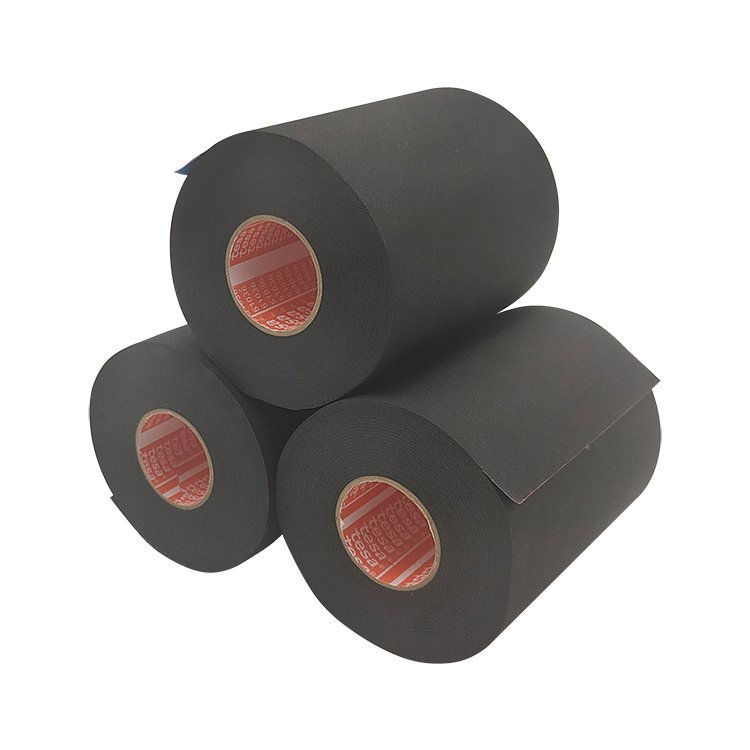 Wear resistance tesa high heat harness tape 51036 black&orange pet automotive wiring harness cloth tape