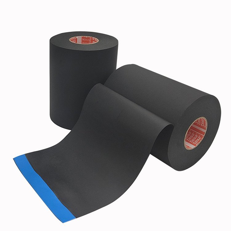 Wear resistance tesa high heat harness tape 51036 black&orange pet automotive wiring harness cloth tape