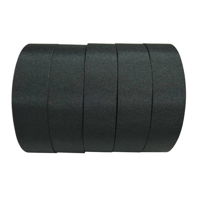 Wear resistance tesa high heat harness tape 51036 black&orange pet automotive wiring harness cloth tape