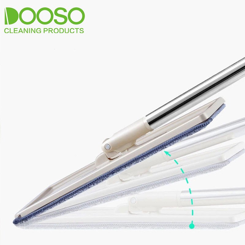 Hand Free Easy Use Self-Washed Magic Microfiber squeegee Flat floor Mop with Bucket set for floor cleaning