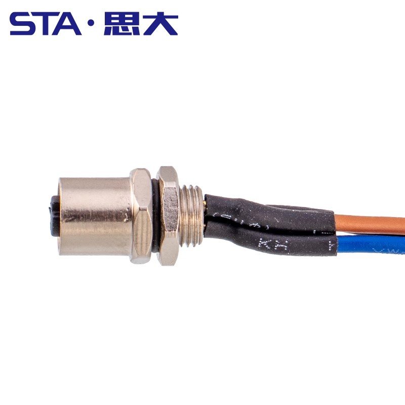 30cm Single Wire M5 Panel Mount Connector 3 Pin 4 Pole Bulkhead Male Female Waterproof IP67 Transportation Circular Connectors
