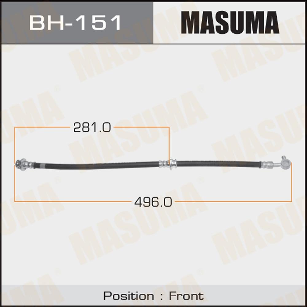 BH-151 MASUMA Automotive brake system Replacement Rubber Brake Hose 46210-4M400 46210-5M500 46210-BN80A for NISSAN ALMERA