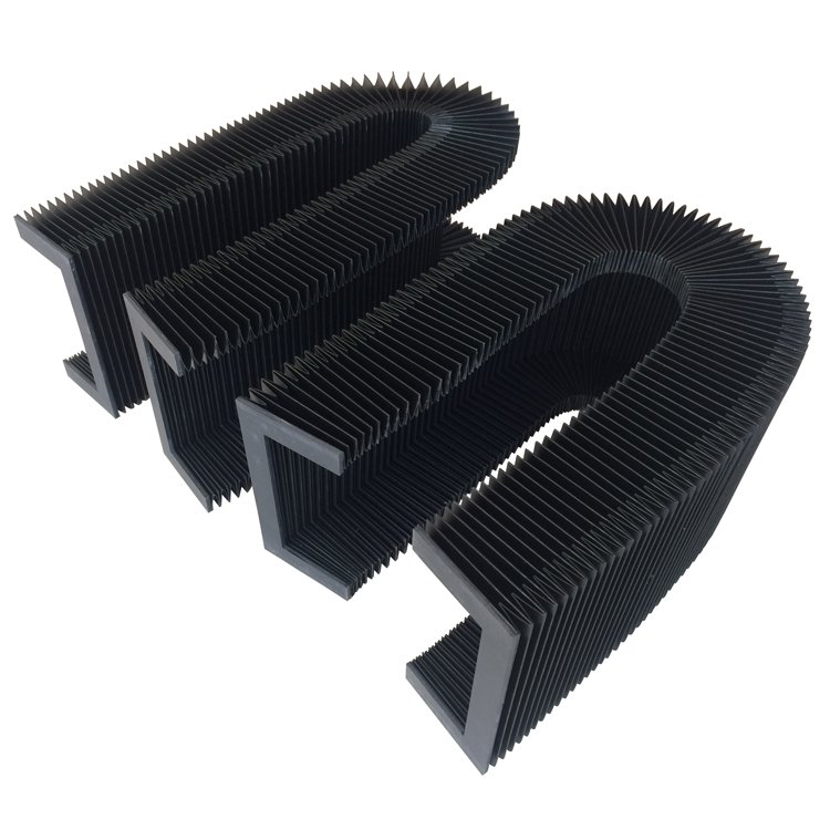 CNC Machine Protection linear guide rail Cover Corrugated Bellows Cover CNC Way Cover