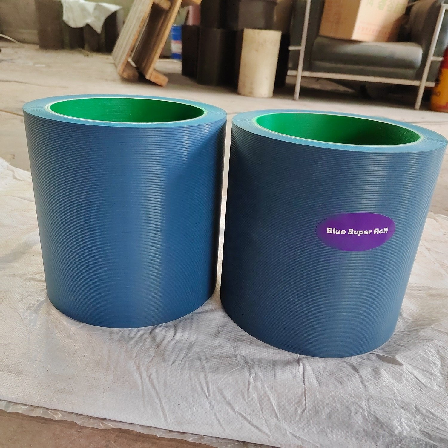 10" x10" blue NBR dehusking rice rubber rolls, Rice mill rubber rolls
