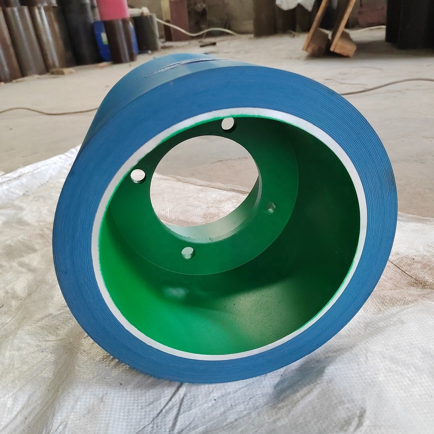 10" x10" blue NBR dehusking rice rubber rolls, Rice mill rubber rolls