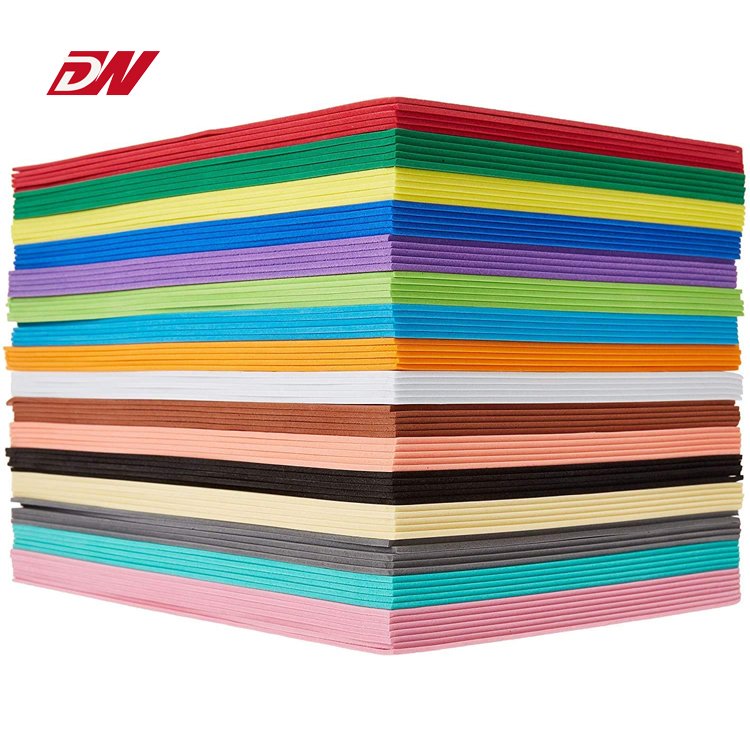 Wholesale 2mm Thickness eva Foam Board Goma EVA Rubber Sheets Craft Foamy Non Toxic Color EVA Foam Sheets