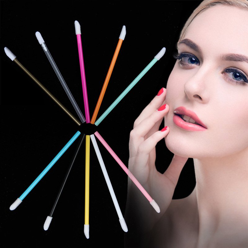 Colorful Disposable lip gloss rod 9.5cm makeup tool disposable solid lip brush stick wand